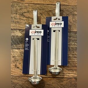 Winco Stainless Steel Ladle 3/4 Ounce set of 2